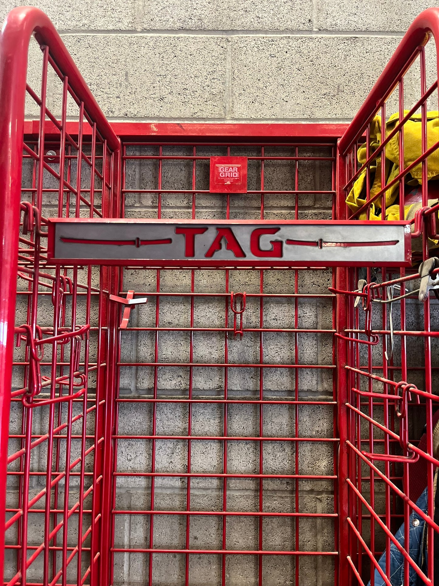 Custom Metal Firefighter Turnout Locker Nametag