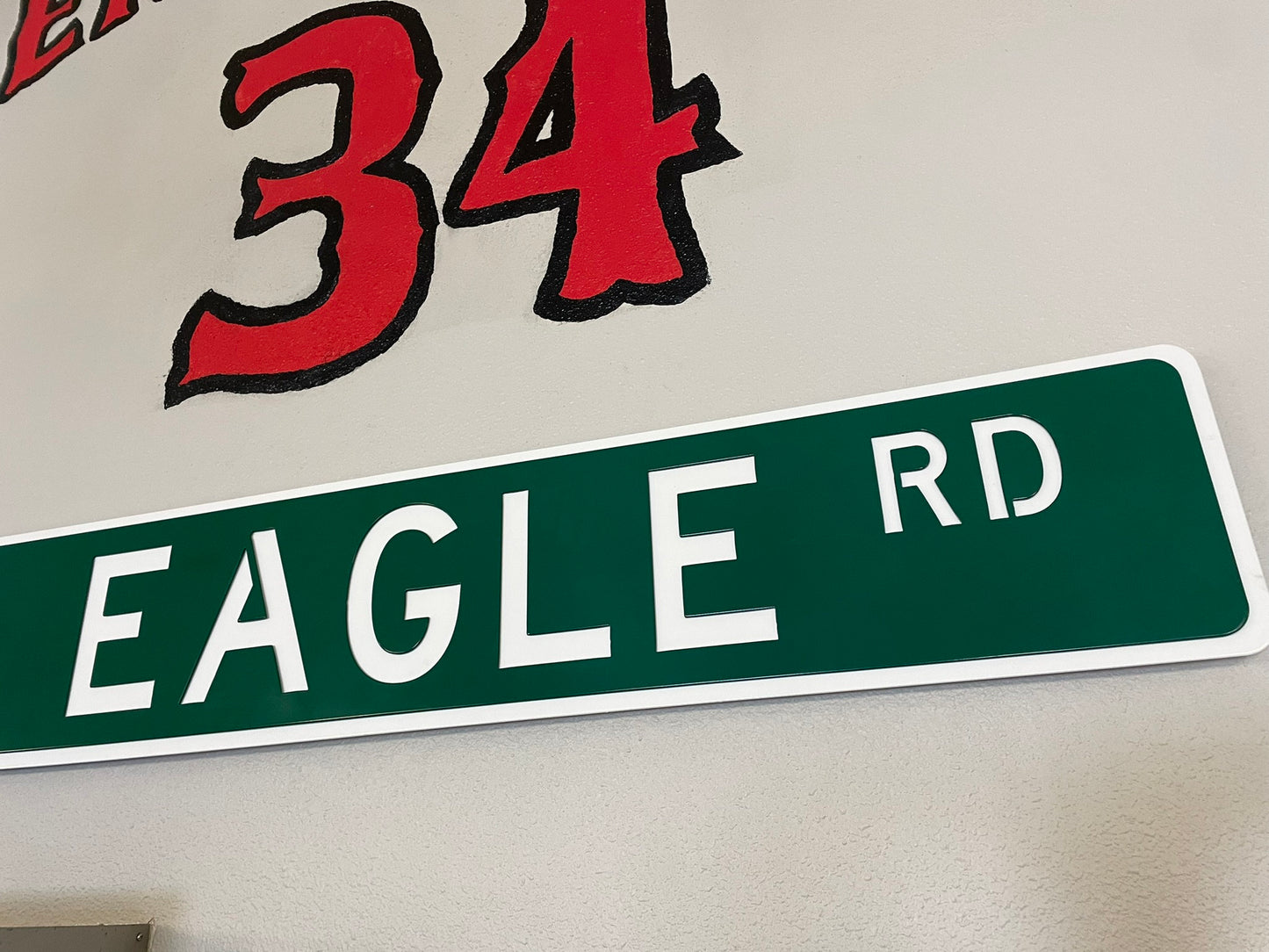 Large Powder Coated Metal Street Sign