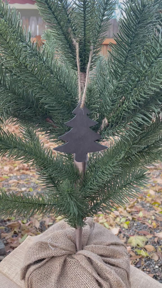 Rustic Christmas Tree Ornament