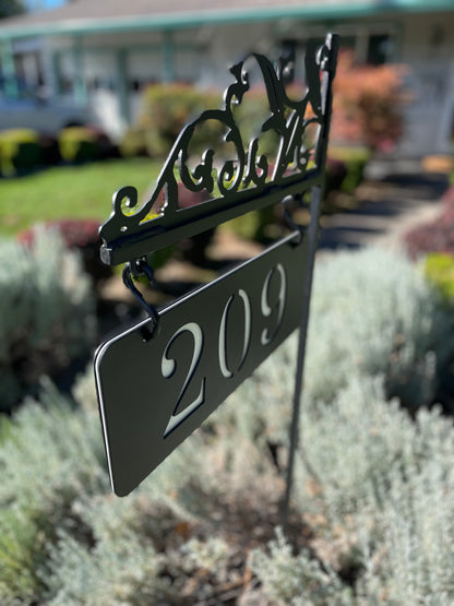 Personalized Hanging Address Sign