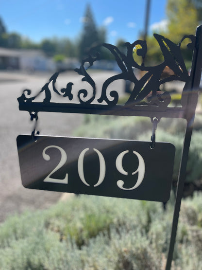 Personalized Hanging Address Sign