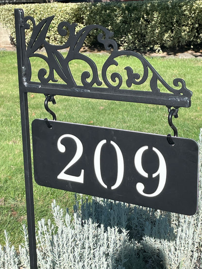 Personalized Hanging Address Sign