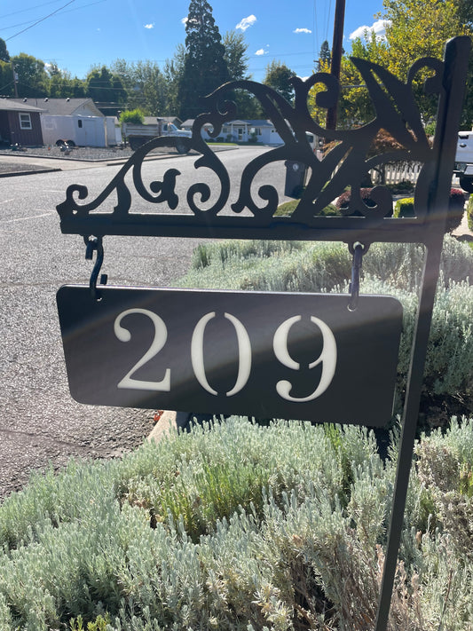 Personalized Hanging Address Sign