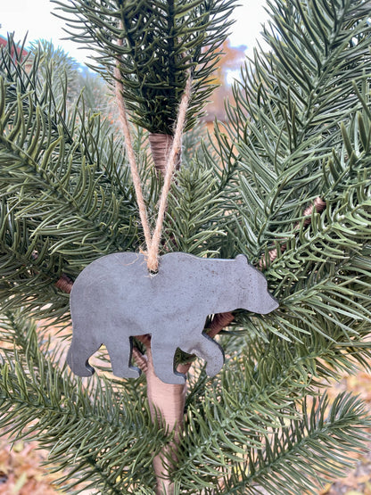 Rustic Christmas Bear Ornament