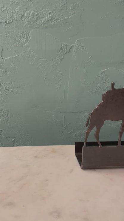 Medium Rustic Metal Nativity Tealight Holder