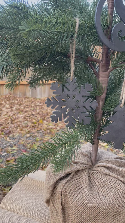 Rustic Christmas Ornament set with Personalization