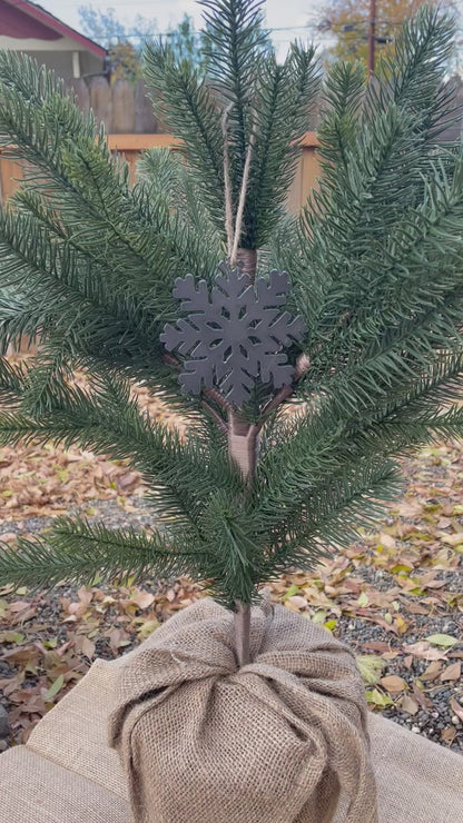Rustic Snowflake Christmas Ornament